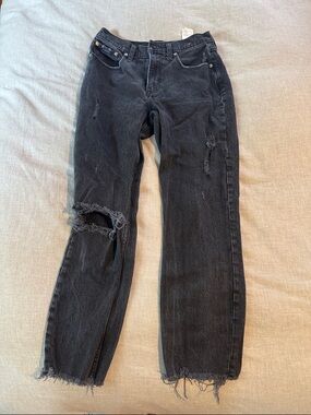 Abercrombie & Fitch The Mom High Rise Distressed Jeans size 27/4